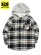 画像1: 【KIDS】CARHARTT KIDS CHILD FLANNEL HOODDED SHIRT-C.BLK (1)