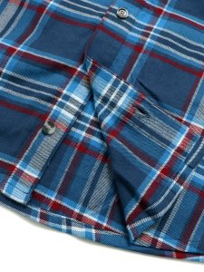 画像6: 【KIDS】CARHARTT KIDS CHILD FLANNEL HOODDED SHIRT-DK DENIM (6)