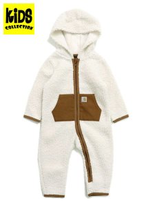 画像1: 【KIDS】CARHARTT KIDS INF ZIP SHERPA COVERALL-TURTLEDOVE  (1)
