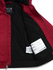 画像4: 【送料無料】【KIDS】CARHARTT KIDS KIDS INF TD CANVAS INS ACTIVE JACKET-JRD (4)