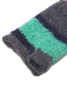画像4: sublimeroe HAND KNIT LINE GLOVE GREY MIX (4)