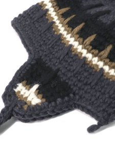 画像3: sublimeroe HANDKINT EARFLAP WT CHARCOAL MIX (3)