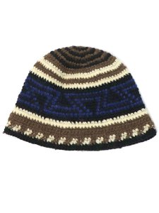 画像1: sublimeroe FINE HAND KNIT HAT MOCA MIX (1)