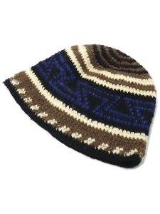 画像2: sublimeroe FINE HAND KNIT HAT MOCA MIX (2)