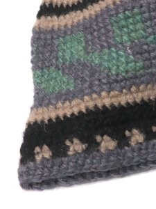 画像3: sublimeroe FINE HAND KNIT HAT BLACK MIX (3)