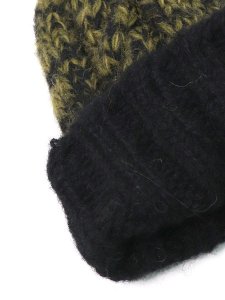 画像3: sublimeroe HAND KNIT FISHERMAN WT BLACK/MOSS (3)