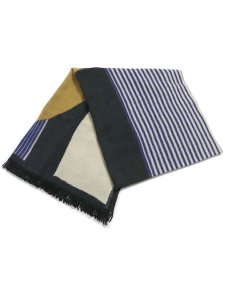 画像2: 【送料無料】sublimeroe PATTERN MERINO STOLE BLACK TYP (2)