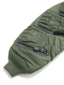 画像7: 【送料無料】AVIREX 12 POCKET BIG MA-1 SAGE (7)