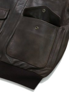 画像5: 【送料無料】AVIREX A-2 FLIGHT JACKET ANTIQUE LAMB BROWN (5)