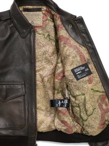 画像6: 【送料無料】AVIREX A-2 FLIGHT JACKET ANTIQUE LAMB BROWN (6)