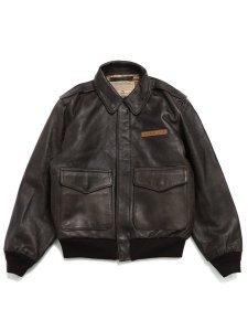 画像1: 【送料無料】AVIREX A-2 FLIGHT JACKET ANTIQUE LAMB BROWN (1)