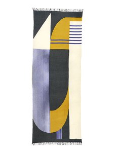 画像1: 【送料無料】sublimeroe PATTERN MERINO STOLE BLACK TYP (1)