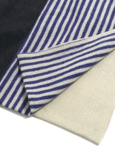 画像4: 【送料無料】sublimeroe PATTERN MERINO STOLE BLACK TYP (4)