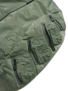 画像5: 【送料無料】AVIREX 12 POCKET BIG MA-1 SAGE (5)