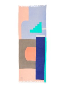 画像1: 【送料無料】sublimeroe PATTERN MERINO STOLE PINK TYP (1)