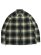 画像1: 【送料無料】AVIREX OMBRE CHECK ZIP UP SHIRT BROWN (1)