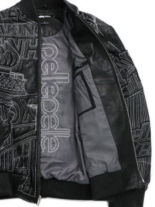 画像8: 【送料無料】PELLE PELLE NYC BORO QUILTED JACKET BLACK/WHITE (8)