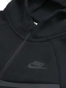 画像4: 【送料無料】【KIDS】NIKE YTH TECH FLEECE FULL ZIP HOODIE-BLACK (4)