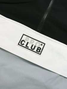 画像4: 【送料無料】PRO CLUB NYLON ANORAK PULLOVER JACKET BLACK/GREY (4)