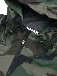画像3: 【送料無料】PRO CLUB NYLON ANORAK PULLOVER JACKET GREEN CAMO (3)
