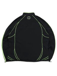 画像2: 【送料無料】ADIDAS TEAMGEIST TRACK TOP-BLACK/SIGNAL GREEN (2)