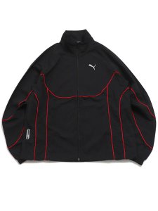 画像1: 【送料無料】PUMA TECH-X TRACK JACKET WV-PUMA BK/FAT RED (1)