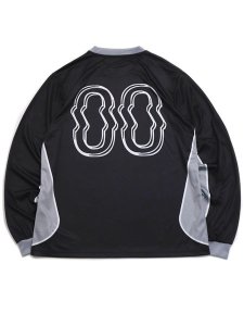 画像2: 【SALE】THROWBACK TB SOCCER JERSEY BLACK (2)