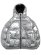画像1: 【送料無料】FUBU NYLON PUFFER HOODED JACKET SILVER (1)