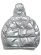 画像2: 【送料無料】FUBU NYLON PUFFER HOODED JACKET SILVER (2)