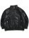 画像1: 【送料無料】FUBU FAUX LEATHER TRACK JACKET BLACK (1)
