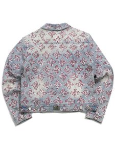 画像2: 【SALE】【送料無料】GUAPI AQUA BLUE EMBELLISHED DENIM JACKET V3 (2)