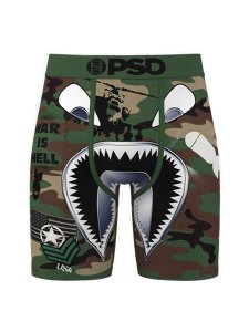画像1: PSD WF BOMBER BOXER BRIEF GREEN/BROWN (1)