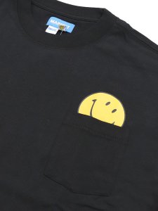 画像3: MARKET SMILEY PEEK-A-BOO POCKET TEE JET BLACK (3)