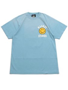 画像2: MARKET SMILEY UPSIDE DOWN LOCKUP TEE RETRO BLUE (2)