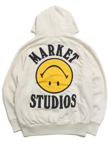 画像1: 【送料無料】MARKET SMILEY UPSIDE DOWN LOCKUP HOODIE U.CTTN (1)