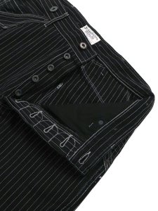画像4: 【送料無料】SCHOTT OLD HICKORY DENIM PANTS BLACK (4)