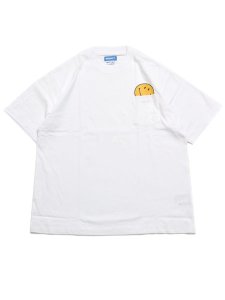画像1: MARKET SMILEY PEEK-A-BOO POCKET TEE WHITE (1)