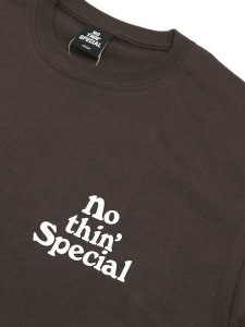 画像3: NOTHIN' SPECIAL LOGO TEE DARK BROWN (3)