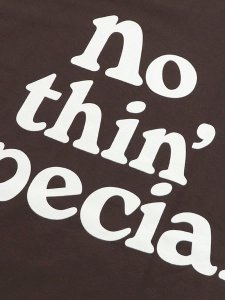 画像4: NOTHIN' SPECIAL LOGO TEE DARK BROWN (4)