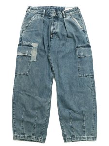 画像2: 【送料無料】EVISU HT,CARG JEANS W/SASHIKO SEAGULL EMB IND (2)
