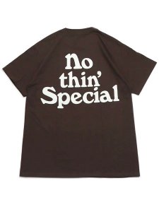 画像1: NOTHIN' SPECIAL LOGO TEE DARK BROWN (1)