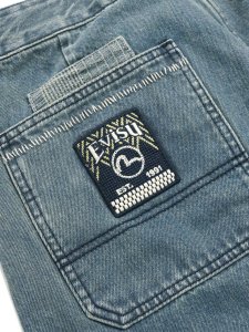 画像6: 【送料無料】EVISU HT,CARG JEANS W/SASHIKO SEAGULL EMB IND (6)