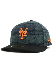 画像1: NEW ERA LP 59FIFTY PLAID FLANNEL METS GREEN/BLACK (1)
