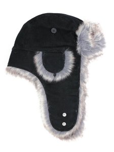 画像2: 【KIDS】NEW ERA KIDS TRAPPER CORDUROY BLACK (2)