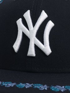 画像6: NEW ERA LP 59FIFTY ROSE EMBROIDERY YANKEES NAVY (6)