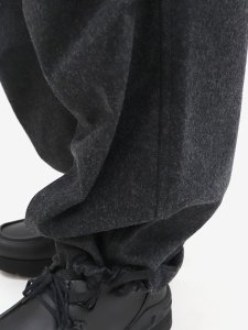 画像12: 【送料無料】Ten-c WOOL FLANNEL CARGO TROUSERS BLACK WIDOW (12)