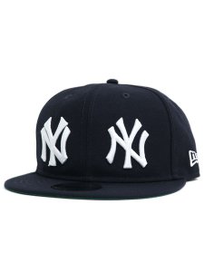 画像1: NEW ERA 9FIFTY SOFT BUCKRAM DOUBLE LOGO CTWN NYY (1)