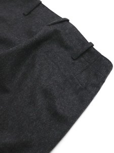 画像6: 【送料無料】Ten-c WOOL FLANNEL CARGO TROUSERS BLACK WIDOW (6)
