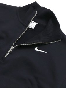 画像4: NIKE WMNS NSW PHNX FLC QZ CROP-BLACK/SAIL (4)