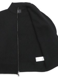 画像6: 【送料無料】REIGNING CHAMP MERINO RIB VINNIE TRACK JACKET BLACK (6)
